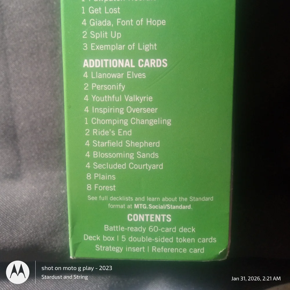 OPEN BOX ~ MTG Angels Standard Theme Deck 60-Card Ready to Play - Open Box